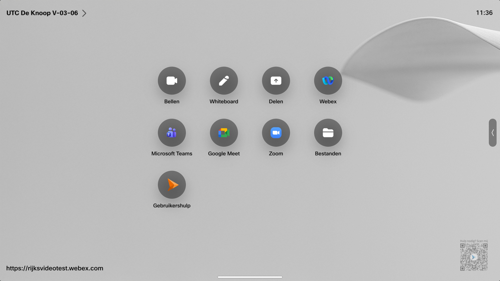 Dashboard Webex Board OS26